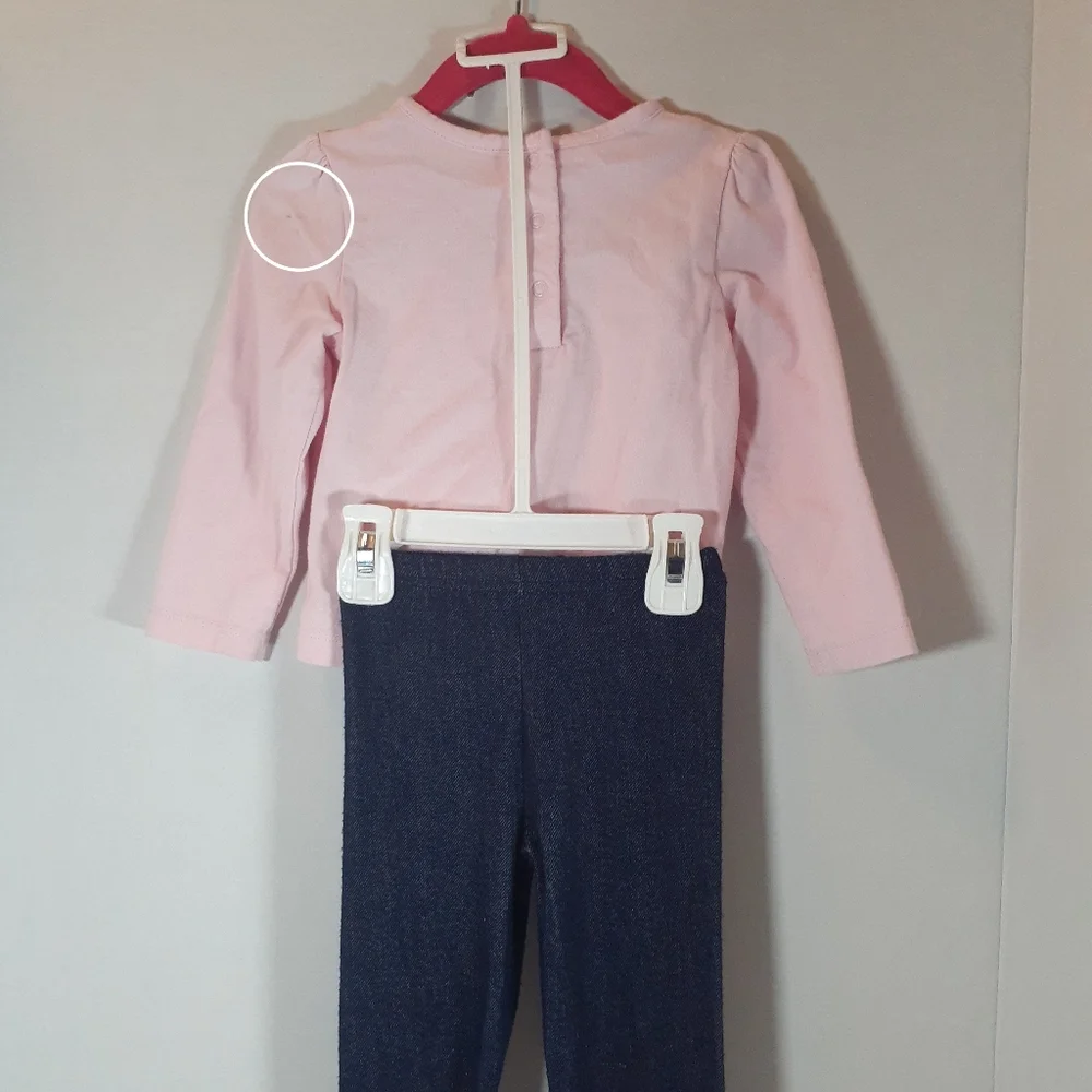 3pc Little Me Girls Hooded Raincoat Outfit